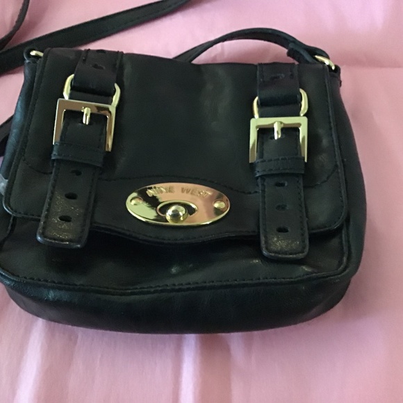 Nine West Small Black Messenger Bag - Picture 1 of 5